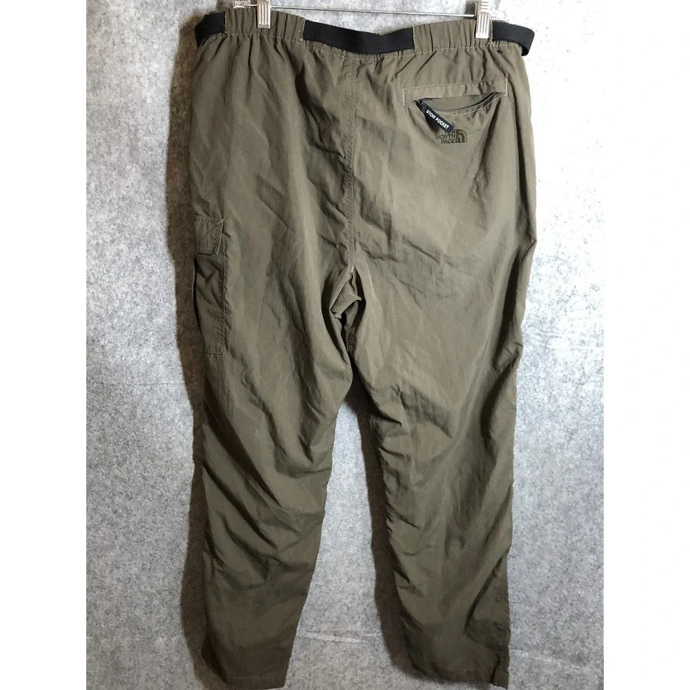 The North Face Pants L Brown Cordura Nylon Double Knee Stowaway Pocket Hiking